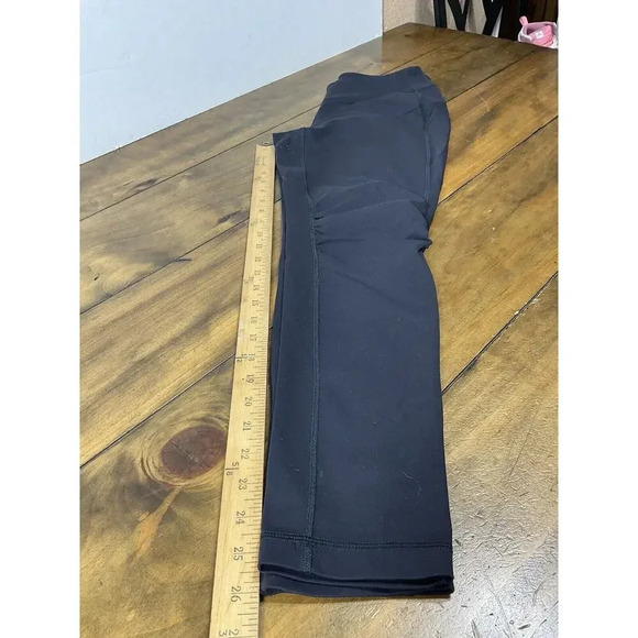 Duluth Trading Pants Womens Black ruched Knee Workout Yoga Leggings Size Small - Picture 9 of 9